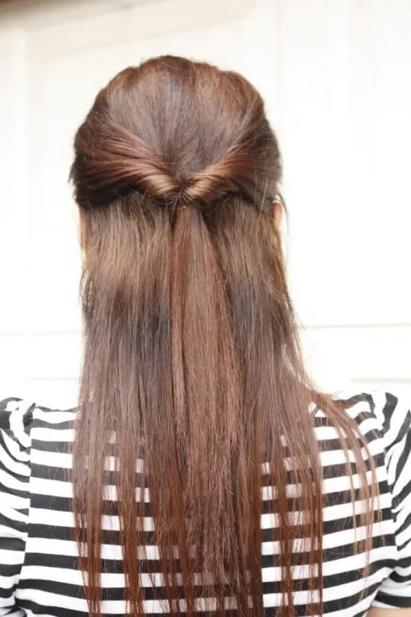 Twisted Half Ponytail